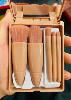 blended makeup brushes