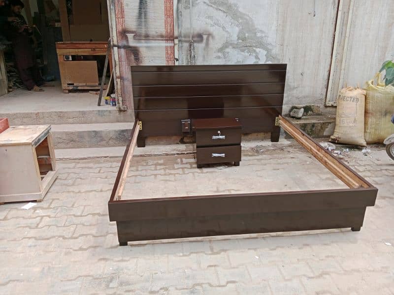 king size double bed kikar wooden 0