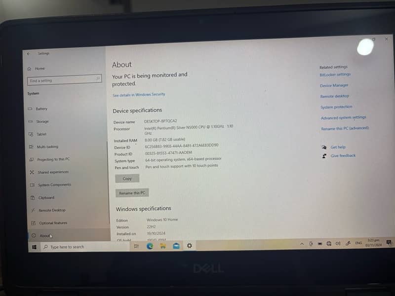 Dell/Touch Laptop 4