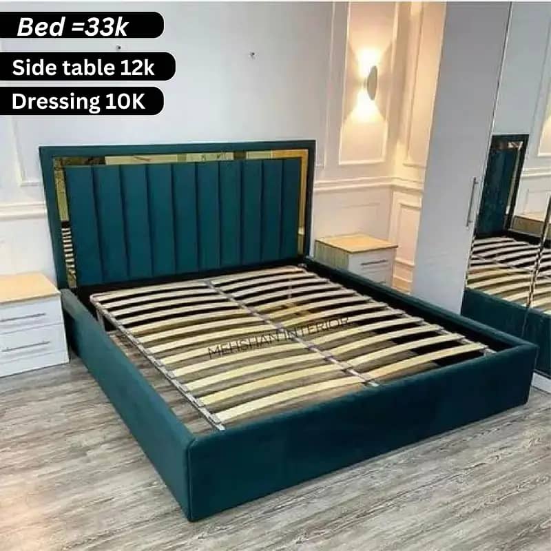 Bed set, Poshish bed set, Double bed set, Furniture for sale 1