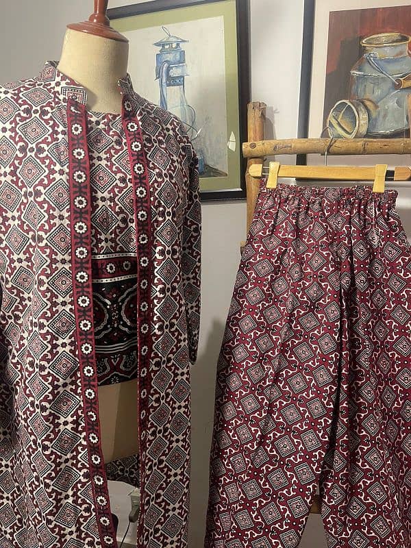 Ajrak Suit 3