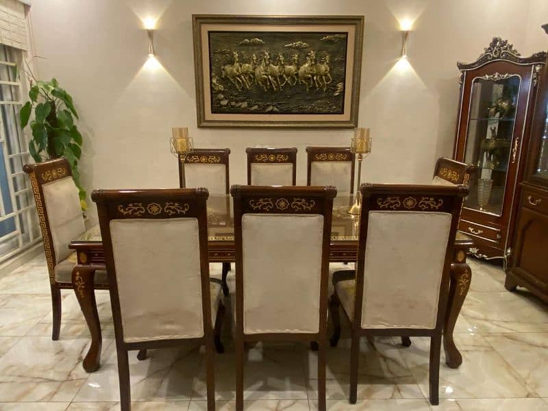 Wooden Dining table with chairs 7