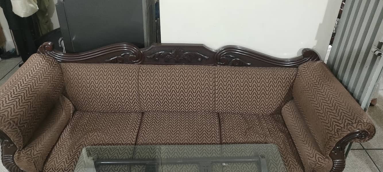 Sofa Set [3 Seater+2 Single Seater+3 Seater couch (Diwan)] 9