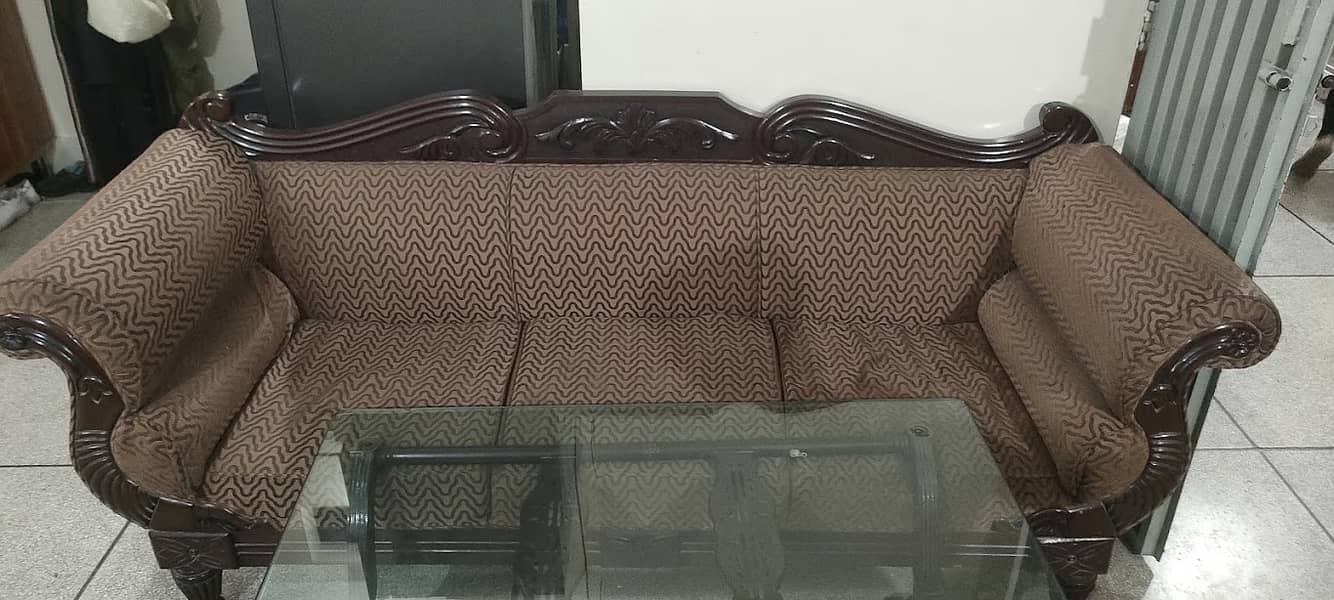 Sofa Set [3 Seater+2 Single Seater+3 Seater couch (Diwan)] 10