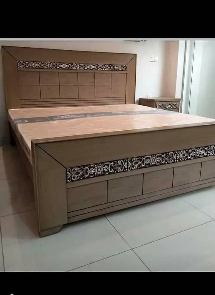 Double bed/King size bed/Dressing table/Bed set/Wooden bed/Furniture 8