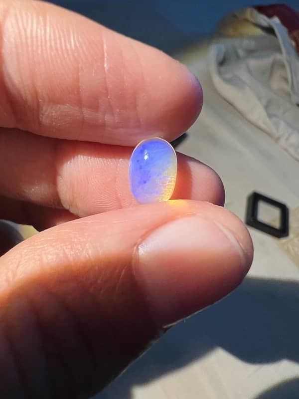 Original Australian Crystal Fire Opal Precious Gemstone With Blue Fire 3