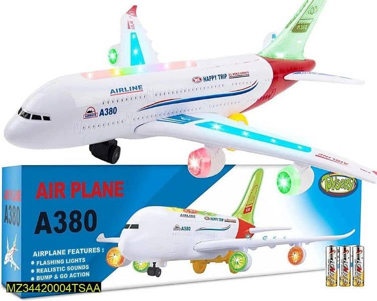 kids Aeroplane with lightening and sound toy 0