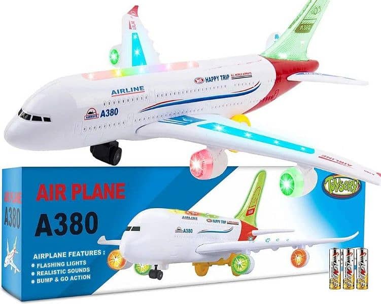 kids Aeroplane with lightening and sound toy 1