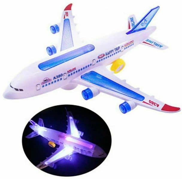 kids Aeroplane with lightening and sound toy 2