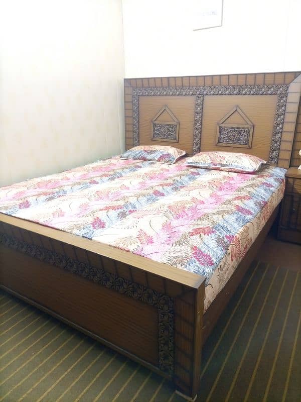 Double Bed with 2 Side Tables, 2 Single Table and Dressing 1