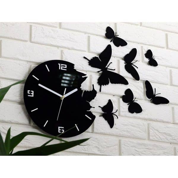 Butterfly Design Analogue wall clock 2