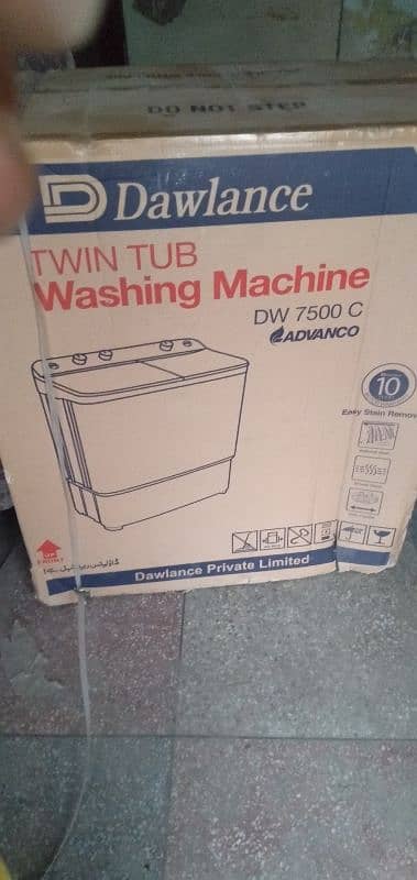 box pack dawlance  washer and dryer 3