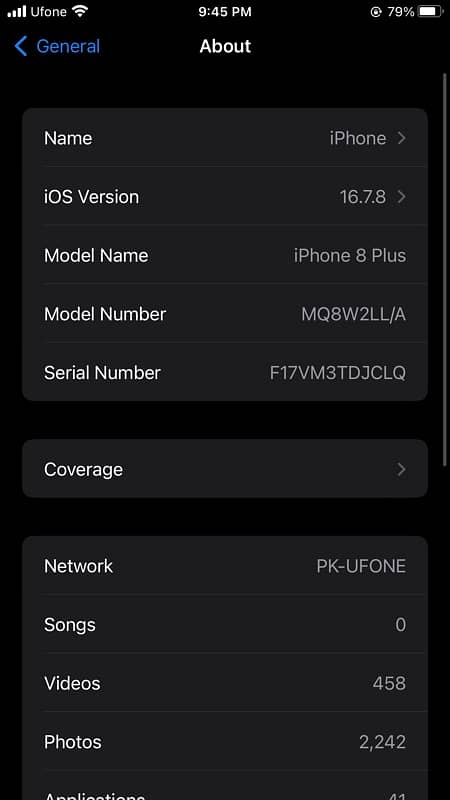 iphone 8 plus Pta Approved 256gb 3