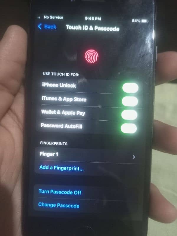 non. pta fingerprint ok betery 89 10 by 10 4