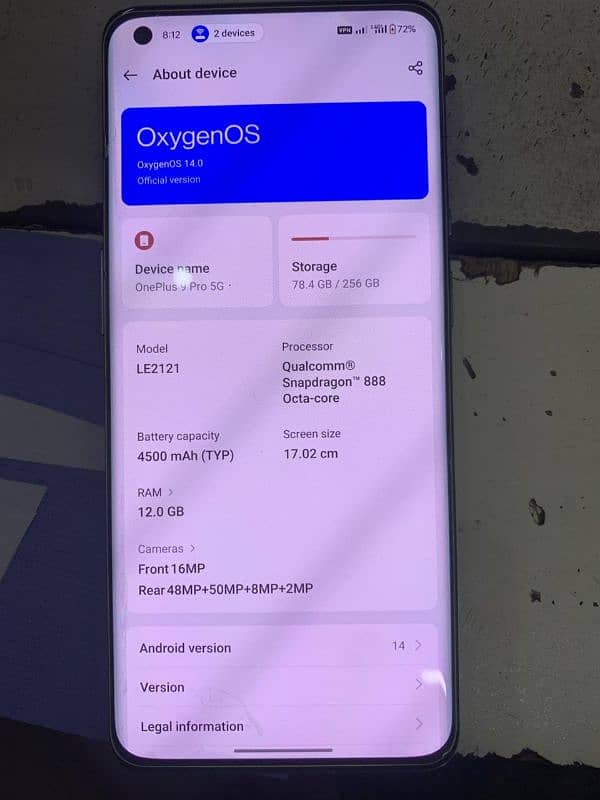 OnePlus 9 pro 12 256 Dual sim all ok 2