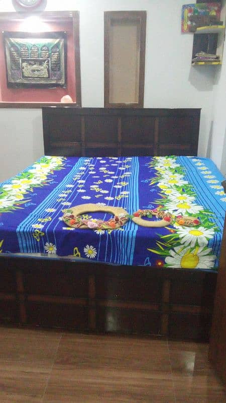 double bed with mattress for sale 3