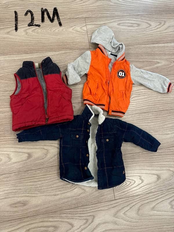 12 months jackets for boys 0