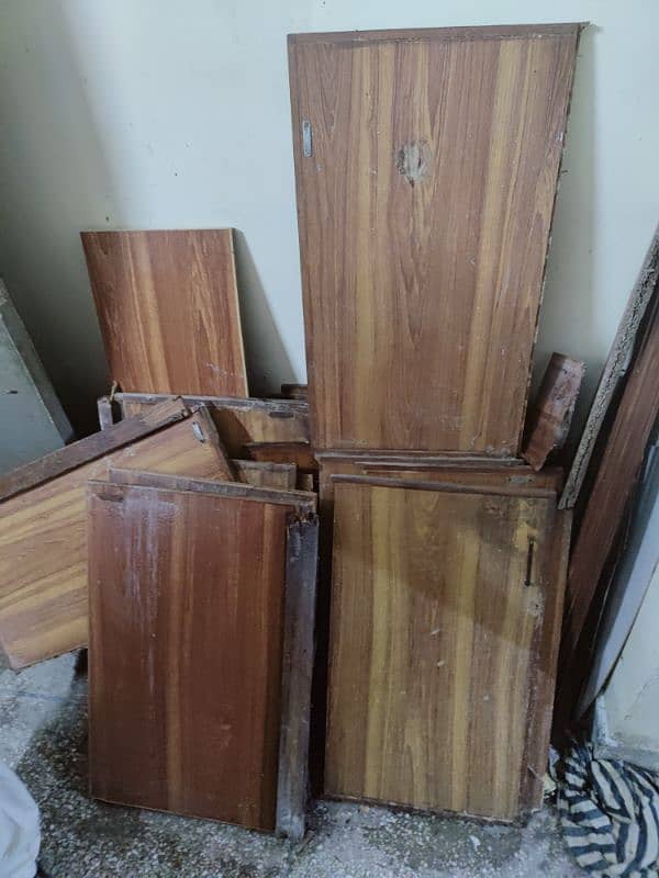 15 cabinet doors + plywood scratch. 2