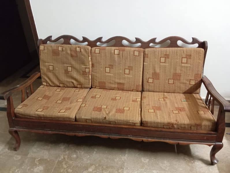 Wood Sofa Set (3+1+1) 0