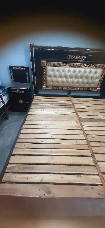 King size Bed with 8 inches new Five Star Al-Khair 2 in 1 Ultra foam 5