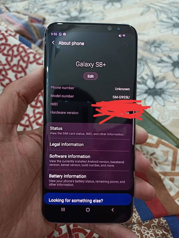 Samsung s8+ non pta 6