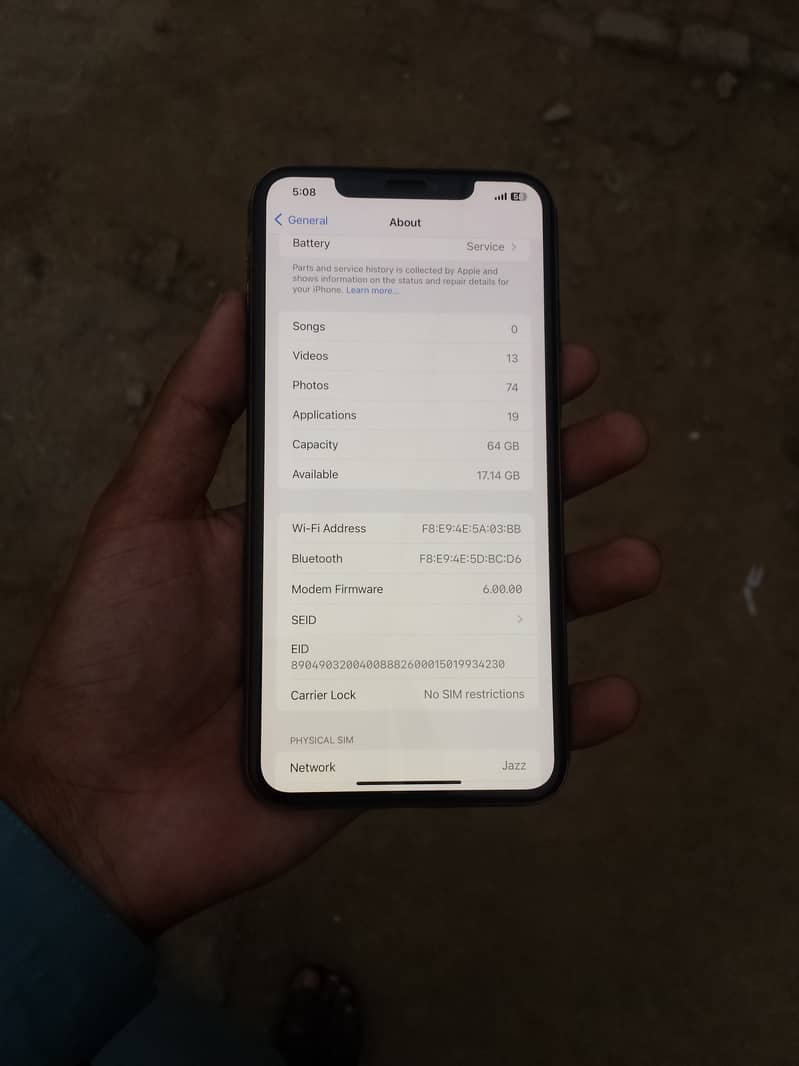 i phone x max PTA Approved 64 gb 0300/8838/975 5