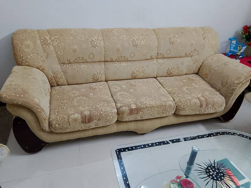 7 seater sofa set with cover 0