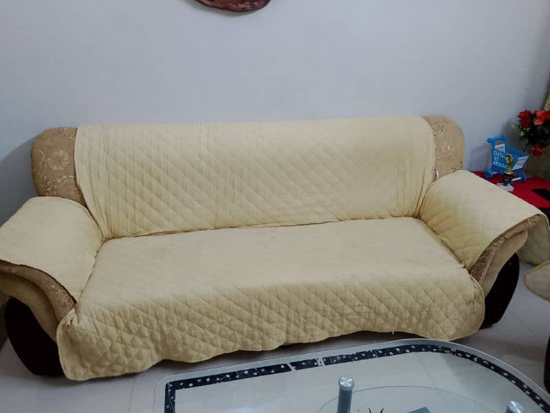 7 seater sofa set with cover 3