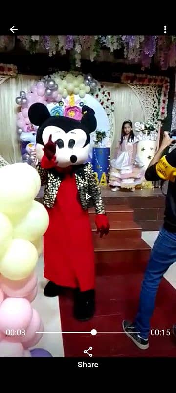 cartoon character and balloon decorations 0