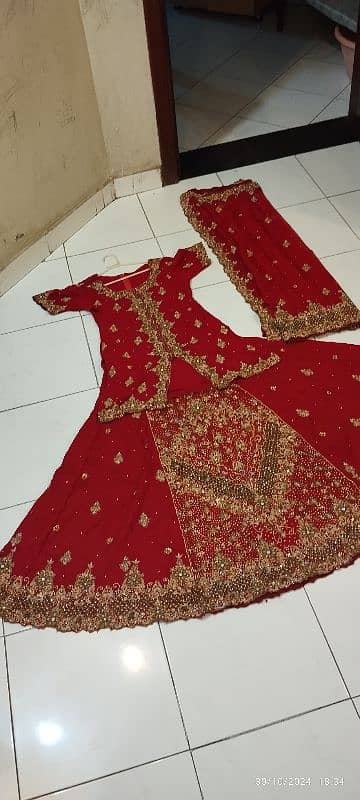 Bridal Lehnga for sale in excellent condition 1