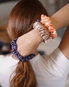 silk scrunchies