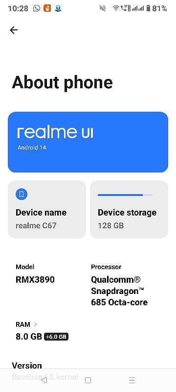 Realme c67 4G 9