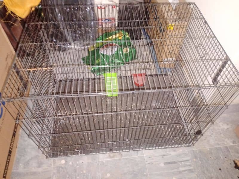 Raw parrot Cage For Sale Condition 10 by 10 hai Ugent sale 3