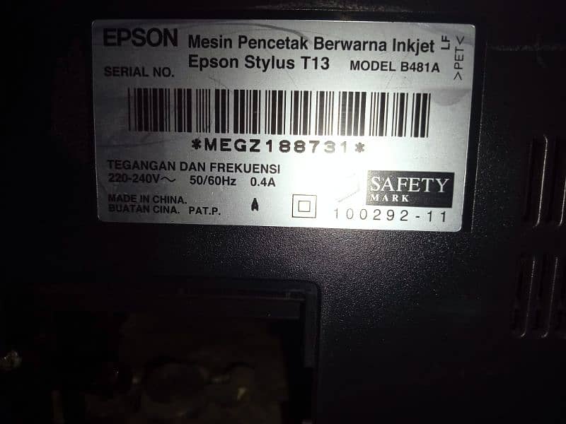 Epson Stylus T13 inkjet Used printer 5