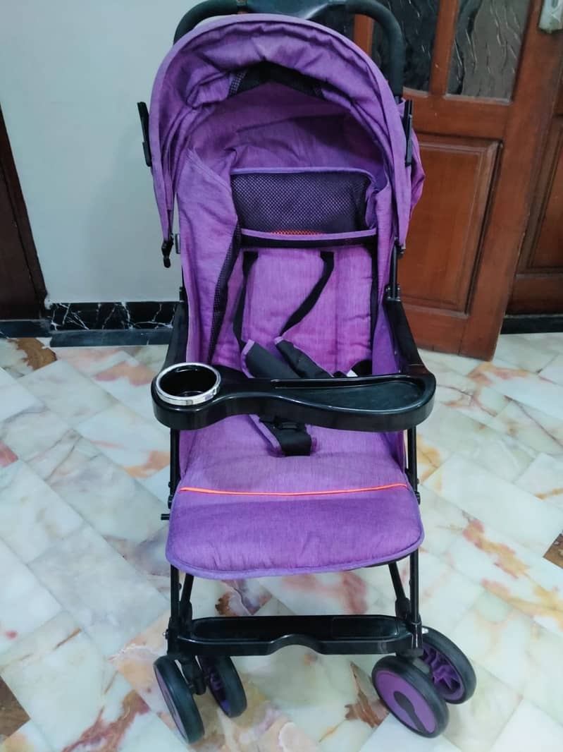 Trendy 2-in-1 Purple Straller + Rocker for Sale 0