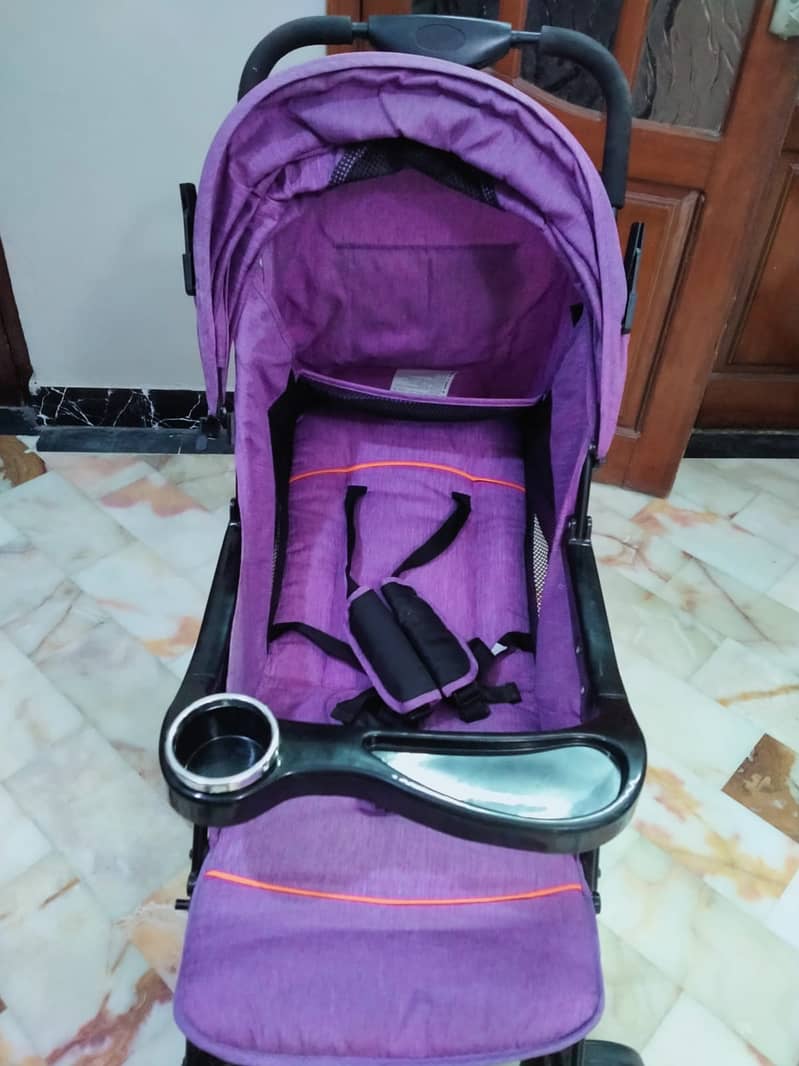 Trendy 2-in-1 Purple Straller + Rocker for Sale 1