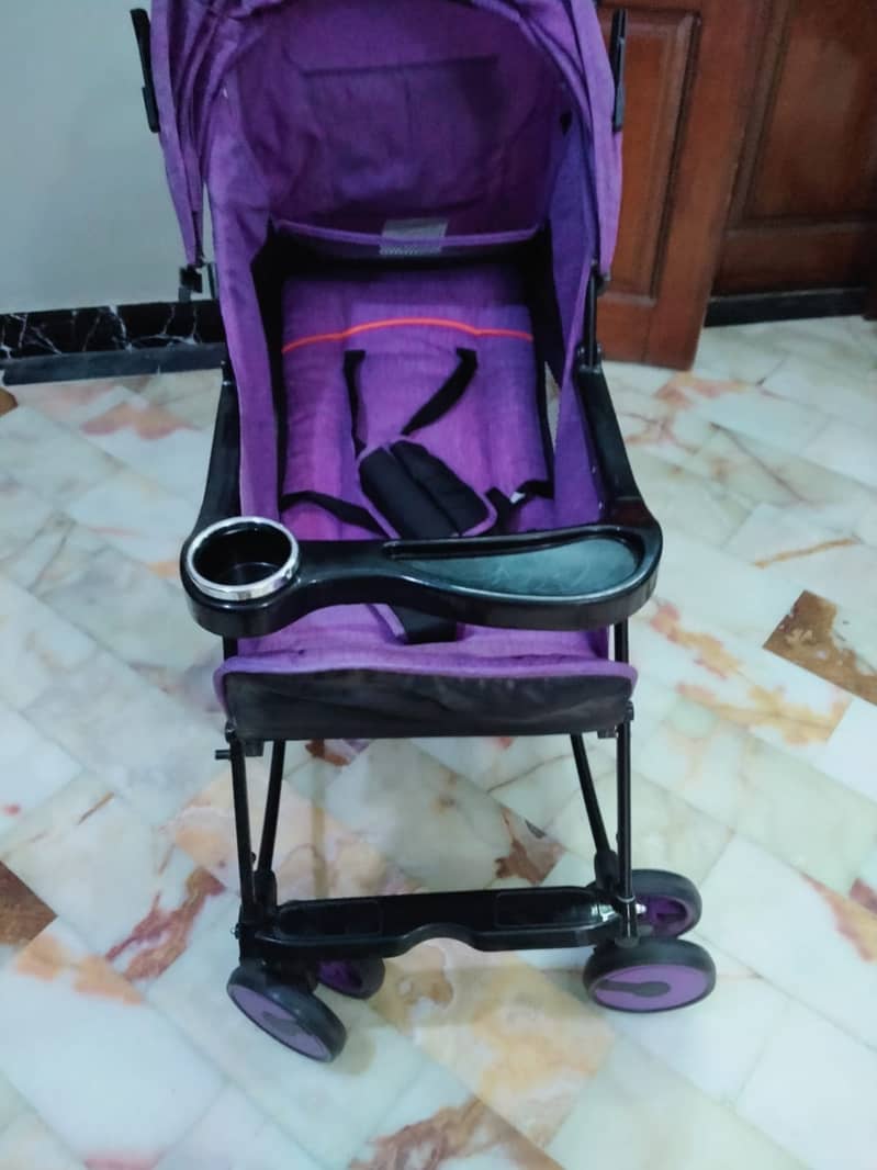 Trendy 2-in-1 Purple Straller + Rocker for Sale 2