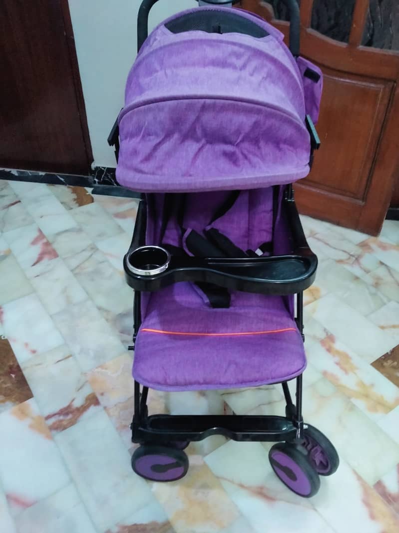 Trendy 2-in-1 Purple Straller + Rocker for Sale 3