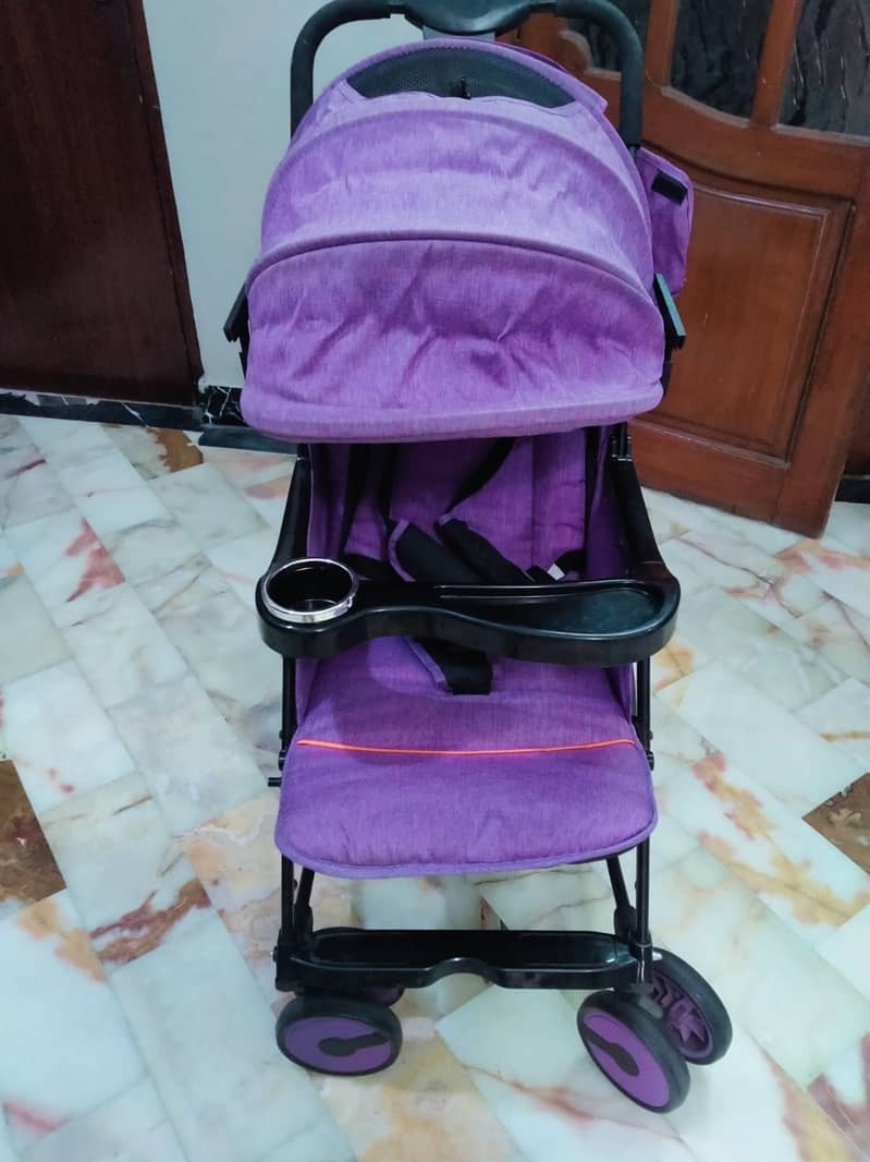 Trendy 2-in-1 Purple Straller + Rocker for Sale 4