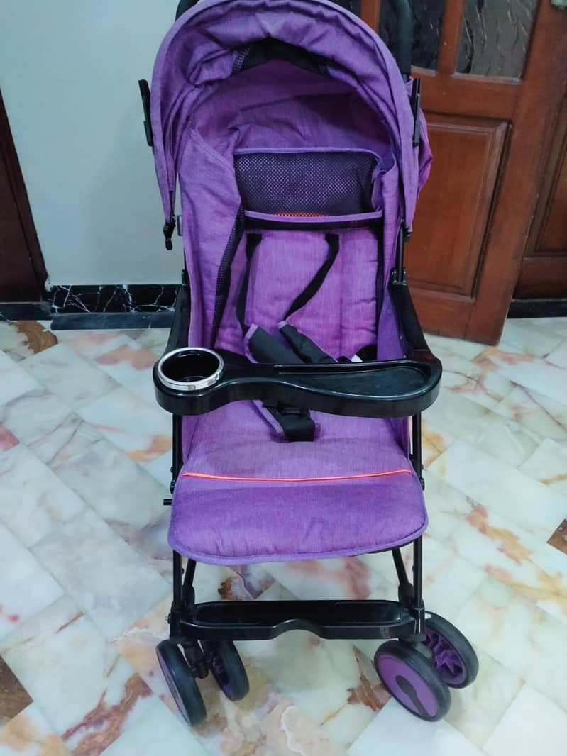 Trendy 2-in-1 Purple Straller + Rocker for Sale 5