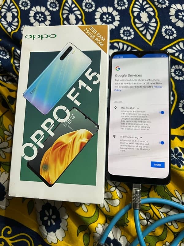 oppo f15 8/256 total geniun with box 10/10 condition 0