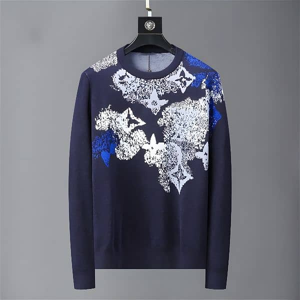 Original Louis Vuitton Knit Embroidered Sweater 0