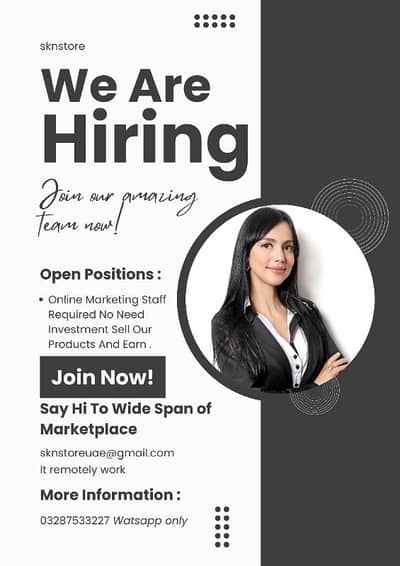hiring Online sales members for UAE Marketplace