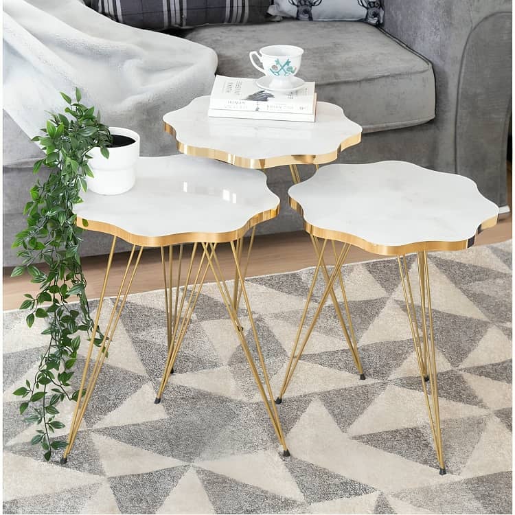 Elegant Coffee Table with Marble Top – Stylish Coffee Table 5