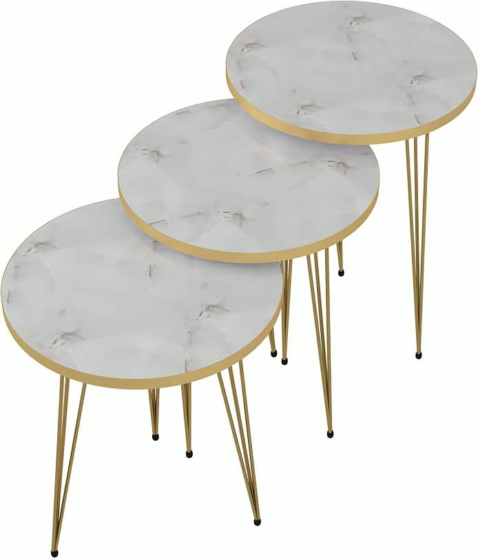 Elegant Coffee Table with Marble Top – Stylish Coffee Table 6