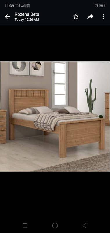 single bed kikar wooden 1