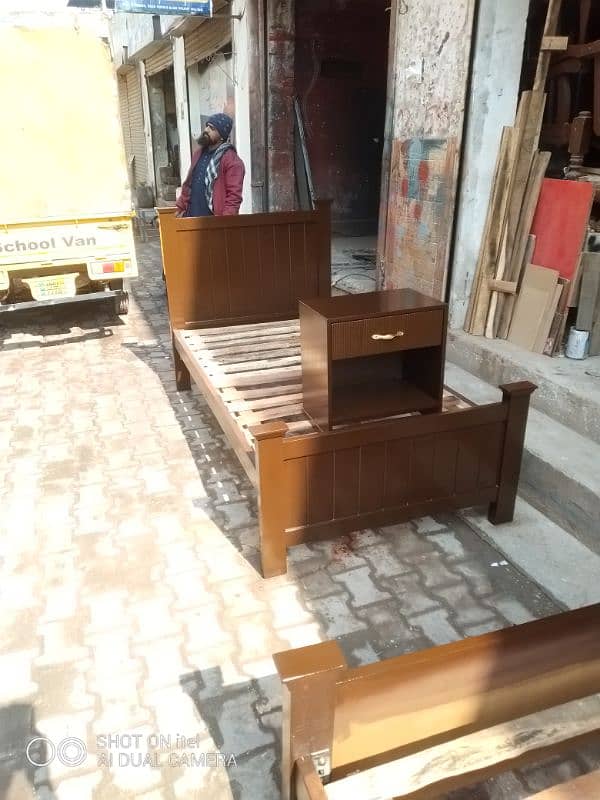 single bed kikar wooden 9