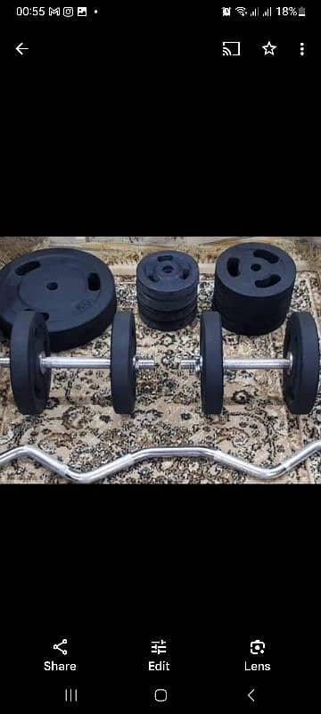 Rubber plates weight plate dumbbells olympic barbell rodkettlebell 0