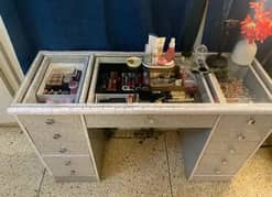 Glass Top Vanity Dressing table