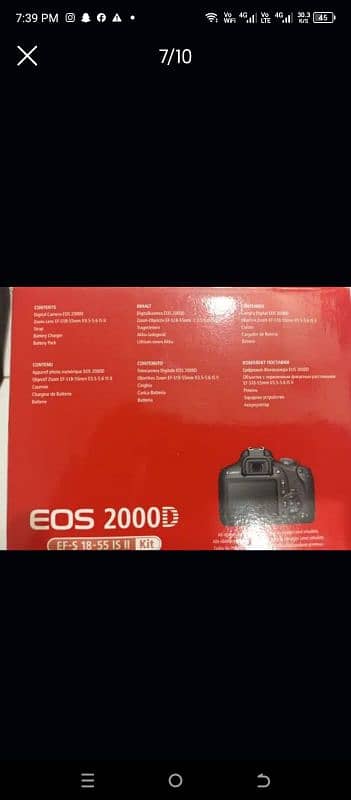 Canon EOS-2000D for sale 4